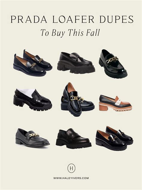 temu dupes shoes prada|prada leather loafers dupes.